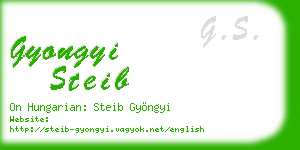 gyongyi steib business card